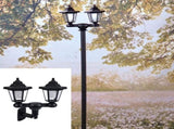 170cm Solar Lamp Post Light, Waterproof 2-Head Solar Outdoor Lights, Outdoor Floor Lamp, Ground Plug V1370-AZ4-19365
