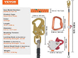 12.7mm Steel Core Flipline, 16ftArborist Flipline for Tree Climbing with Alloy Steel Snap Hook V952-GSSTJJSGSS16HY1WRV0