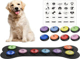 Dog Buttons for Communication, 8 Pcs Dog Talking Button Set, Speaking Button for Dogs with V1192-AZ-W-3045