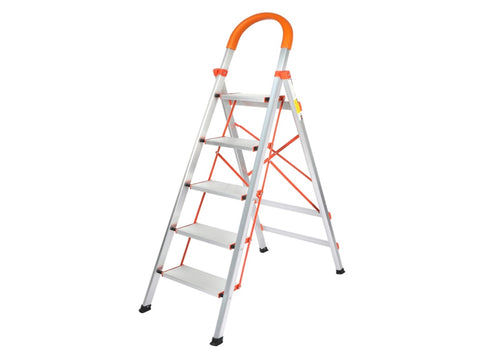 Traderight 5 Step Ladder Folding Aluminium HW0147-5_NZ