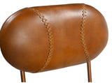 INDUSTRIAL WIND UP BAR CHAIR WITH LEATHER V742-M12831