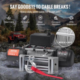VEVOR Electric Winch Truck 6123 kg Steel Cable IP65 Waterproof Remote Control V952-DDGSSJPYXWXYY665VV9