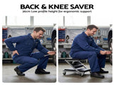 Giantz Garage Creeper 2-in-1 Mechanic Stool Rolling Automotive Z Creeper Seat MCS-Z-GY