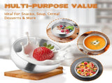 Stainless Steel Bowls for Kids-6 Pack, 12OZ Double Walled Baby Toddler Bowls for Baby V1188-YT-A-1235