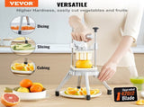 Commercial Vegetable Fruit Chopper, Stainless Steel French Fry Cutter with 4 Blades 1/4" 3/8" 1/2", V952-GGSSDQTJJB412RXV9V0