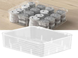 Clear Sock Storage Box Plastic Transparent Partition Design Underwear Drawer Organizer for Storing V1294-YM0901-3117230233211