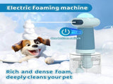 Electric Foaming Shampoo Dispenser for Dogs and Cats, Automatic Pet Bath Brush for Deep Cleaning, V1237-ZY-917-025
