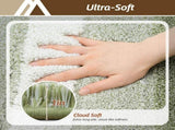 Bathroom Rugs,Ultra Soft Absorbent Bath Mat,Beige Non-Slip TPR Backing Stays in Place, Machine V1107-113-35468-GRN4