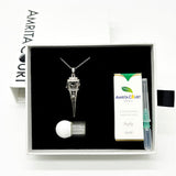 Gift Box - Cone White Gold Aroma Necklace Purify Oil Blend V760-GBAJ - 22