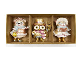 Christabelle 3 Victorian Animal Christmas Ornaments Assorted Novelty 10cm Xmas Tree Decorations 112_SHD2005