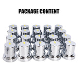 20PCS ABS Wheel Nut Covers Safety Arrow Chrome Caps For Trucks Trailers Bus AU V201-CAR3360SI8-20AU