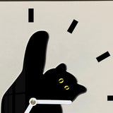 Wall Clock Innovative Nordic Style Cute Cat Pattern Silent Prevents Ticking Living Room Wall Clock V1294-YM0706-3115230057212