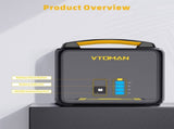 640Wh Solar Expansion Battery LiFePO4 BMS Jump 600X V178-67025