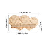 Love Shape Boho Wooden Wall Shelf Decorative Storage Design Organizer For Small Potted Plants V1370-AZ4-09238