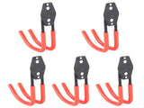 5Pcs Wall Mounted Double Hook Heavy Duty Garage Storage Utility Hooks with AntiRust Coating V1294-YM0901-3117200144512