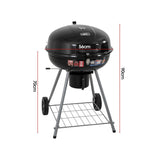 Outdoor BBQ Smoker Portable Charcoal Roaster V264-OTF-518S-BLK