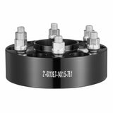 2" 6"x5.5" Wheel Spacers Wheel Adapters 6 Lug Forged Spacer 4 PCS Black V952-LSSFLP2YC6X57ERXKV0