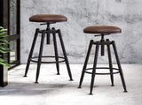 Levede 2x Industrial Bar Stools Kitchen BR1013