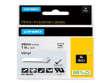 DYMO Industrial RhinoPro Labels for DYMO Industrial Rhino Label Makers, Black on White, 1" V1202-V1-DYMDY-SD18445