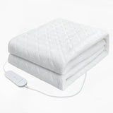 Heated Blanket Electric Throw,4 Heat Settings & 8H Auto Shut-Off Double Helix Fast Heating Electric V1107-742-24111-WHT2