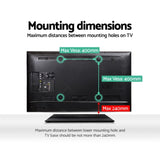 Artiss TV Stand Mount Bracket for 32"-55" LED LCD Swivel Tabletop Desktop Plasma TV-MOUN-S08-2-BK