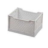 Foldable Plastic Baskets Stackable Multifunction Portable Hollow Plastic Storage Crates Organizer V1294-YM0901-3117240230911
