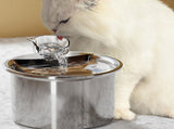 USB Powered 2L Automatic Cat Water Fountain Stainless Steel Pet Water Feeder V1263-JX-6874