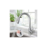 304 Stainless Steel Pull Out Kitchen Sink Mixer Faucet 360 Degree Rotatable V1188-MS-527-054
