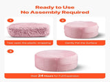 91 cm Round Bean Bag Chair with Removable Cover & Dutch Velvet Pink V952-YXDDY3539INCTJHGXV0