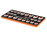 3/8" Drive Crowfoot Wrench Set with 2 Extension Bars, 24-Piece Crows Foot Wrench Set, SAE 3/8"-1" V952-LBXBSTZJT3824T2HUV0