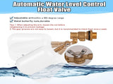 1/2in Float, Water Level Control Auto Fill Adjuatable Arm, 60 PSI, 1.5GPM Flow, Brass V1107-137-50964-WHT1