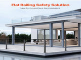 Cable Railing 106.7x2.5x5 cm Level Deck Stair Posts, 1-Pack Stainless Steel Cable Handrail V952-1JZLGZXHS1063GGTD001V0