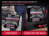 SEDY 32 Pcs SAE Metric Combination Wrench Set Stubby 12 Point CR-V Steel w/Case V465-81133