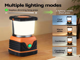 Weisshorn 2-Pack LED Camping Lanterns, 1000LM Super Bright Waterproof Portable Emergency Tent Lights CP-LT-1KLM-1SET-OR