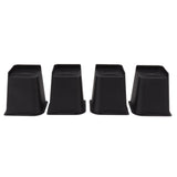 4Pcs Furniture Riser 6in Heavy Duty Slip Proof ABS Bed Rise Lift Block for Chair Sofa V1294-YM0703-3114230002611