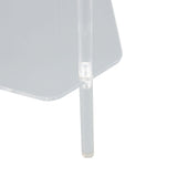 Acrylic End Table 2 Tier Corner Side Table Small Corner Table for Living Room Bedroom Balcony Easy V1294-YM0901-3116240024811