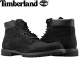 TIMBERLAND Mens 6" Premium Waterproof Boots Original Iconic Shoes - Black Nubuck V563-TB010073-BLK-8