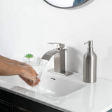 2X Soap Dispenser Stainless Steel Bottle Countertop Pump Hand Lotion Liquid Dispenser for Kitchen & V1366-AZ2-W-15711