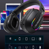 2.4GHz Wireless Gaming Headphone Bluetooth RGB Game Headset for PC Smartphone PS4/PS5 Switch V1263-JX-7055