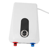 Mini Tankless Water Heater 5500W Electric Wall Mounted Hot Water Sink Heater for Kitchen Bathroom V1294-YM0901-3113240206311