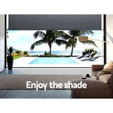 Instahut 1.5X2.5M Outdoor Blinds Awning Roll Down Canopy Retractable Outdoor Blinds Window Shade AWN-B-DOWN-PS-15-GREY
