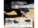 Trailer Hitch Lock, Compatible with 58.7 mm Couplers, Heavy-Duty Anti-Theft Trailer Ball Lock with 3 V952-SPSOHSCX25164V9WR001V0