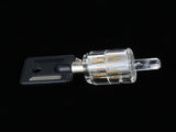 8 PCS Visible Practice Lock Set Transparent Padlock Tubular Lock Picking Training Locksmith Tools V1294-YM0901-H31151