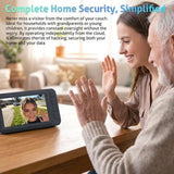 Smart Home Wireless Video Doorbell Smart Doorbell Caller Two-way Intercom Video Doorbell, 1080P V1102-DSZ-DBELL-001