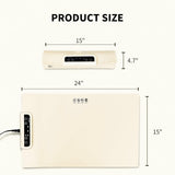 Blue 24-Inch Electric Warming Tray with 3-Temperature Settings Graphene Heating Mat for Keeping V888-ELOSUNG43934