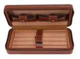 Cigar Humidor Case Brown Portable Cedarwood Lining Humidifier Cigar Box With Storage Bag for V1294-YM3117220230211-0421