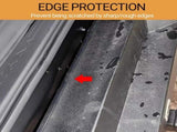 U-Shape Edge Banding - Fits 1/2" Edge, Rubber Trim for Sharp/Rough Surfaces, Veneer, Sheet Metal, V1107-806-22169-BLK-20FT