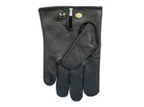 Dents Mens Sandhurst Three-Point Leather Unlined Officers Gloves in Black - 7.5 V563-5-1027-BLACK-7_5