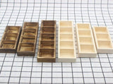 3 Count Wooden Box Coffee Tea Organizer Tea Boxes Wood Drawers Desktop Drawer Wood V1369-AZ3-W-17480