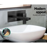Cefito Bathroom Basin Mixer Tap Separate Faucet Vanity Laundry Black TAP-A-86H06-BK